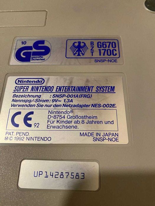 Приставка Super Nintendo Японія з трьома іграми