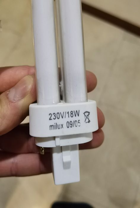 Lâmpada espiral milux 230V/18W