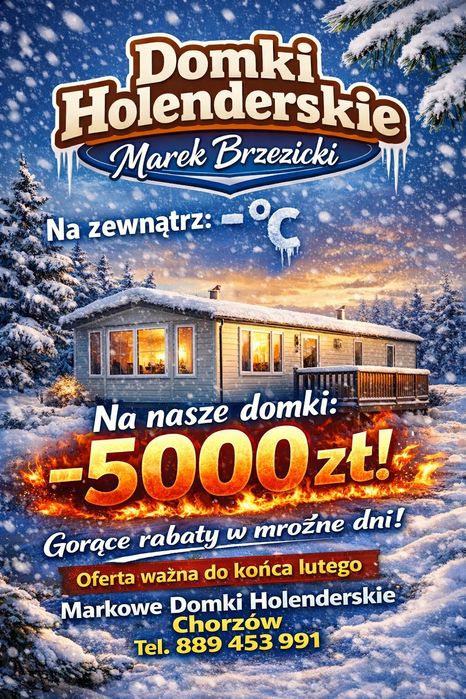 Domek holenderski OKAZJA! CAŁOROCZNY! 3 SYPIALNIE! Chorzów