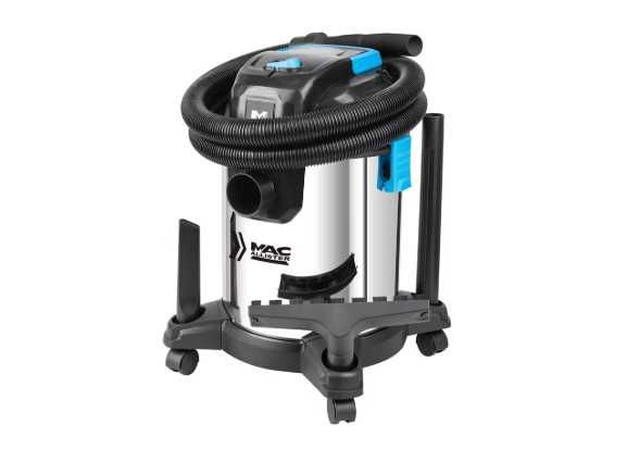 Пилосос професійний MacAllister S/M 20 л / пилосос для дому