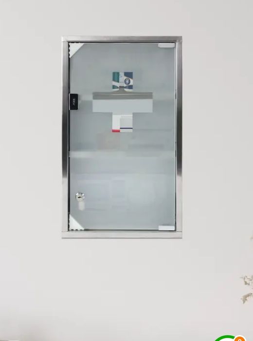 Armário inox para primeiros socorros