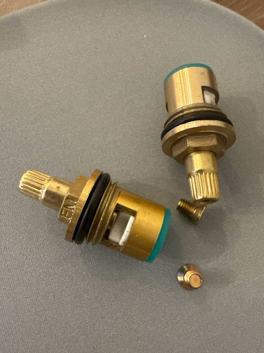 Керамические кран-буксы 1/2" (комплект 2 шт) — Латунь, модель 1016-C