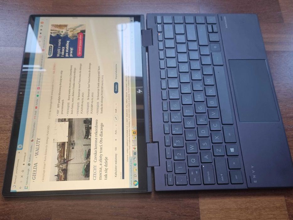 Laptop 13 cali/ tablet 2023 r HP Envy x360 Ryzen 5 8/ 512gb SSD