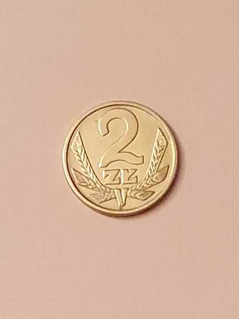 2 zł mosiądz . PRL - rok 1975 .