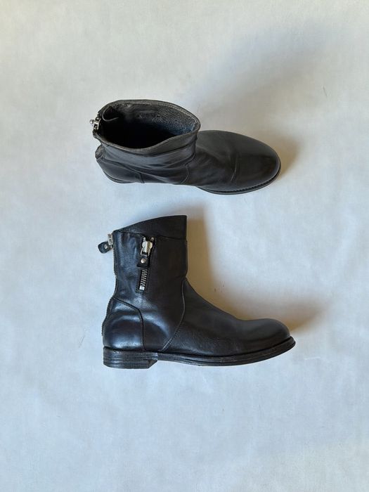 MoMa Ankle Zip Leather Boots Avant Garde guidi a.s.98 ботинки кожаные авангардные