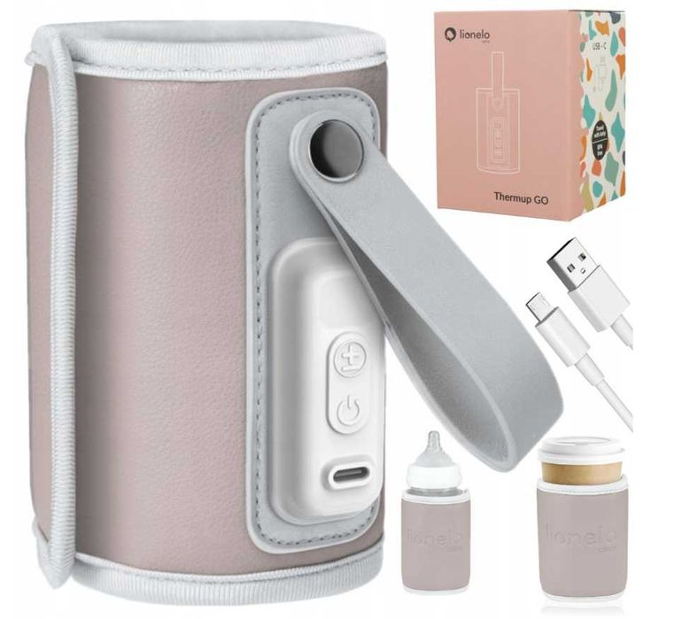 Podgrzewacz Butelek Lionelo Thermup Go Pink Baby USB Termostat NOWY