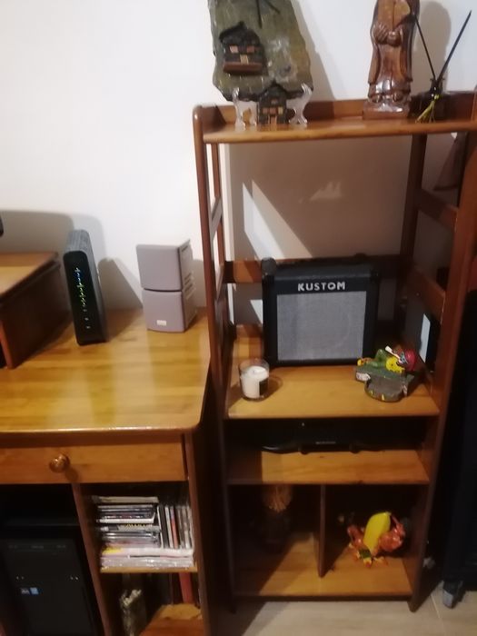 Estante em madeira, para sala, quarto ou escritório