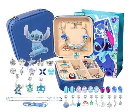 Koraliki do Robienia Biżuterii Bransoletek STITCH Zestaw