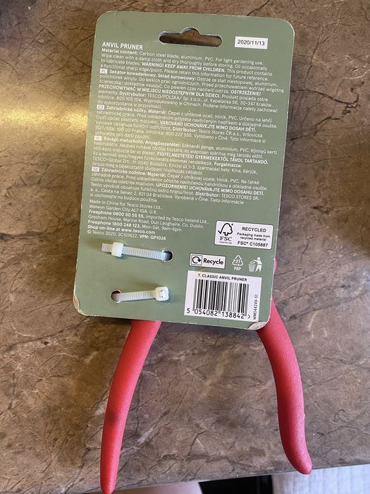 Секатор ковадловий Anvil Pruner tesco