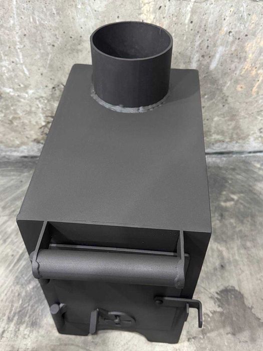 Бліндажна Буржуйка, до 30 м2, 40м2, 50м2, Сталь 3мм. туристична, 12 кг