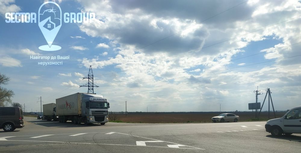 Від 1 га Землі промисловості на фасаді окружної, можна частинами.