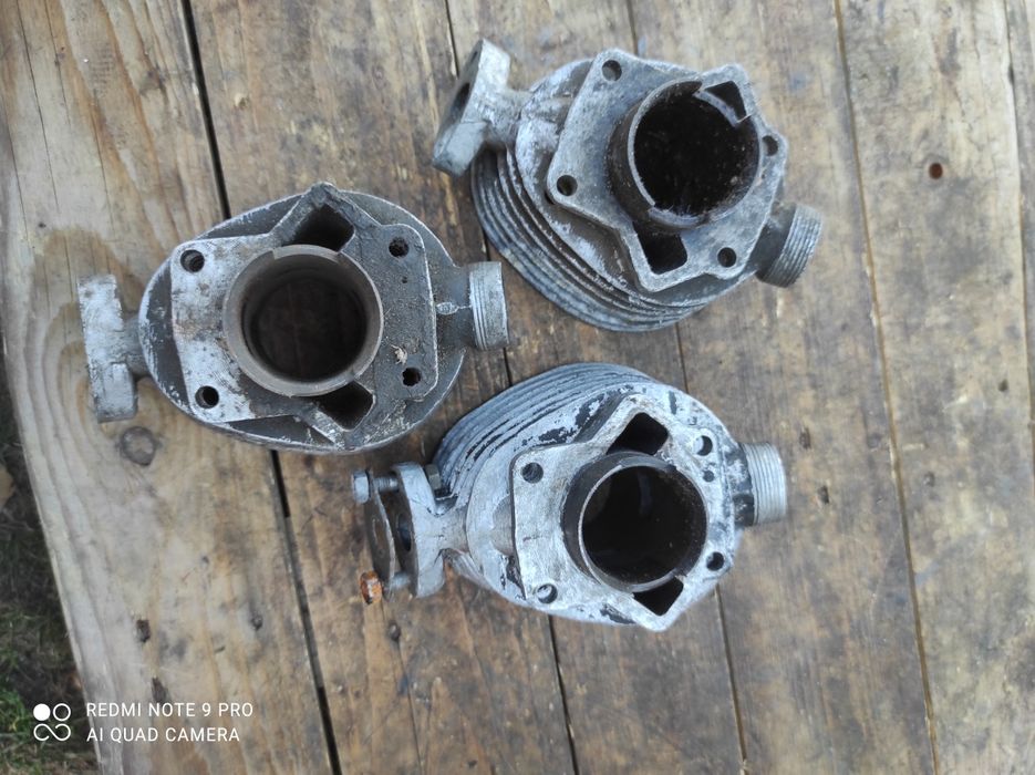 3x cylinder Romet Komar oryginał do zrobienia gwinty 11.58