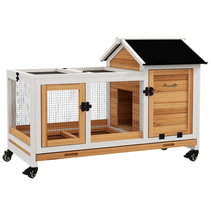 Gaiola de madeira coelho anão, coelheira - PORTES GRÁTIS