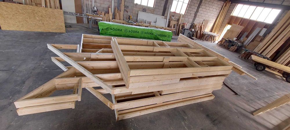 STODOŁA Konstrukcja drewniana, szkielet drewniany35m2, domek 7x5 m