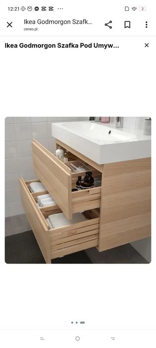 Ikea godmorgon angsjon szerokość 80 cm