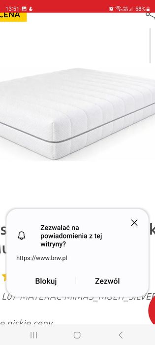 Materac 90x200cm