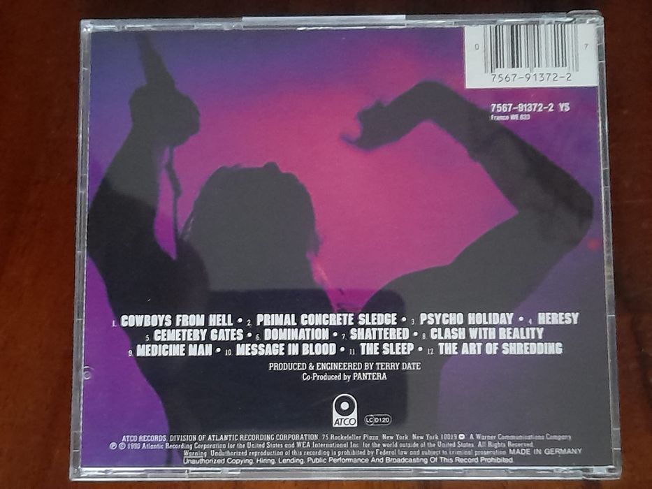 CD Pantera " Cowboys From Hell " de 1990