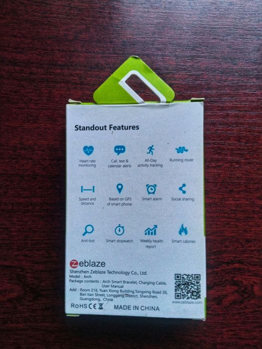 Фитнес браслет Zeblaze Arch Black