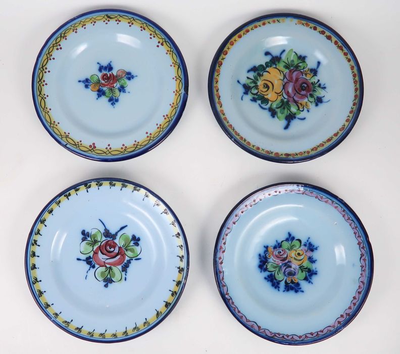 Pratos antigos em faiança de Alcobaça - 16 cm, CADA