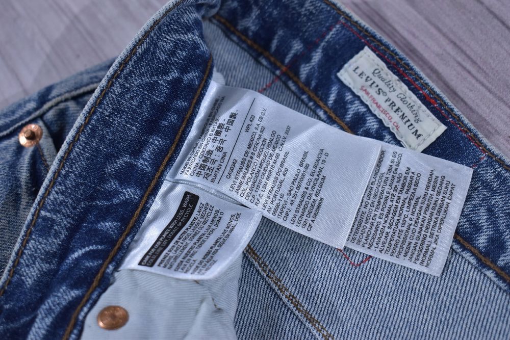 Levis Lej 502 Skręcane Jeansy Męskie W30 L32