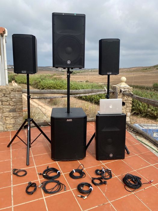Sistema de Som Professional YAMAHA + ALTO – PA COMPLETO