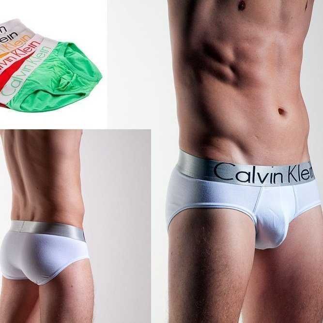 Чоловічі бріфи Келвін Кляйн Steel. Мужские трусы плавки белье слипы
