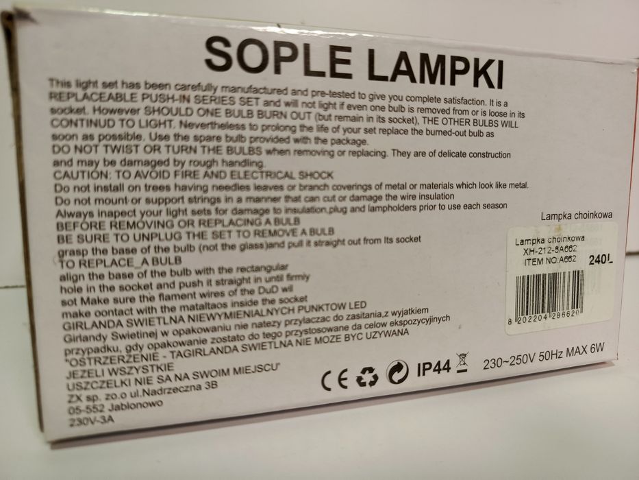 Kurtyna świetlna LED 2 x 2m