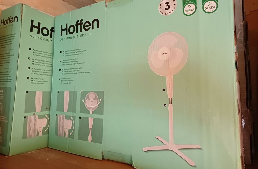 Wiatrak wentylator pokojowy 50W na stojaku