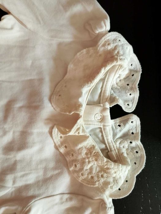 Białe body niemowlęce Unisex z kołnierzykiem - lupilu - Bawełna