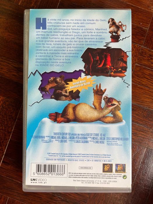 VHS Idade do gelo (Wedge e Saldanha, 2002)64284222496385123