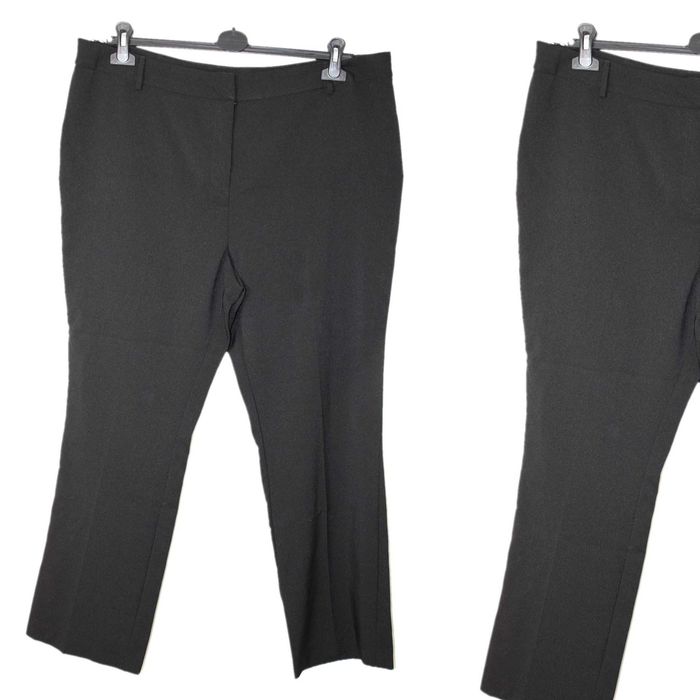 r7 PAPAYA Eleganckie Damskie Czarne Spodnie w Kant 46 3XL