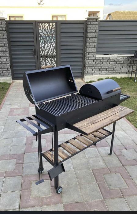 Стаціонарний Мангал гриль барбекю метал 5 мм ПОСИЛЕНИЙ