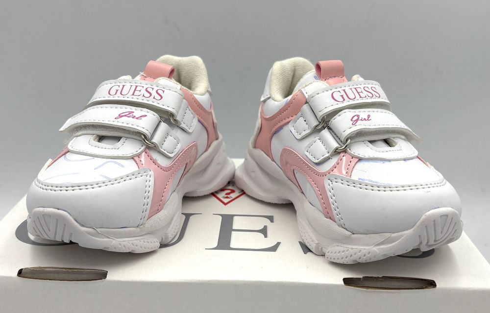 ‼️Nowe oryginalne buciki sneakersy dziecięce GUESS Noel białe 21 AZ222