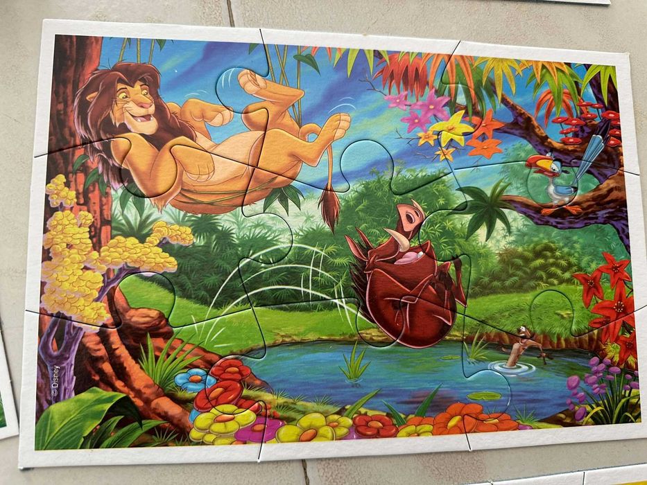 Disney Rei Leao Bambi Dama Vagabundo Livro puzzles timon pumba jogos