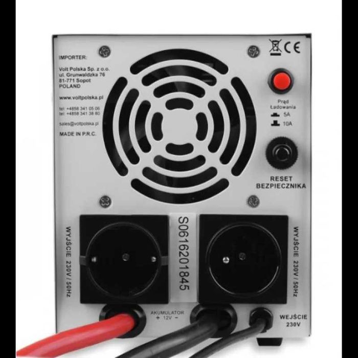 Гібридне ДБЖ / інвертор Volt Polska SINUS PRO 800 E 12/230V — 500/800W