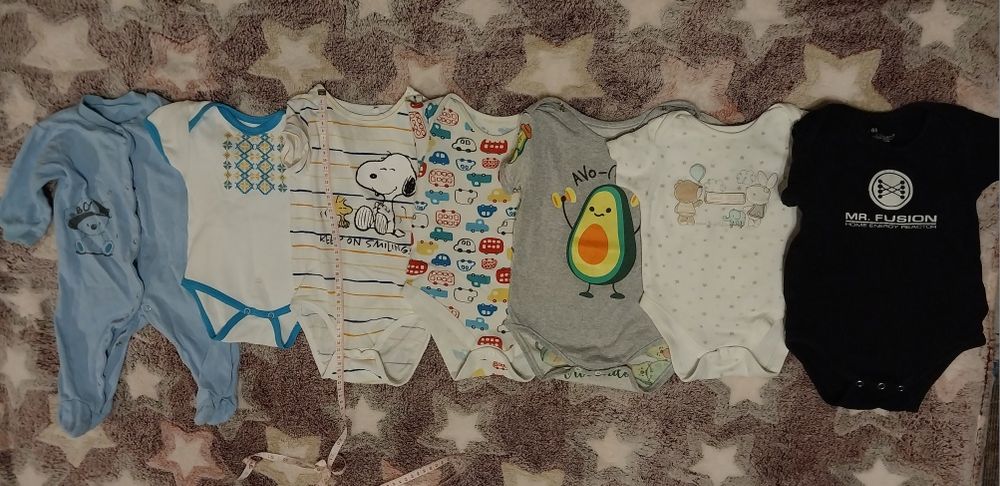 Дитячі речі р. 50, 56, 62, 68, 74, 80. Бодіки чоловічки штани вишиванк