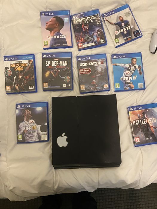 Ps4 normal +jogos+ comando