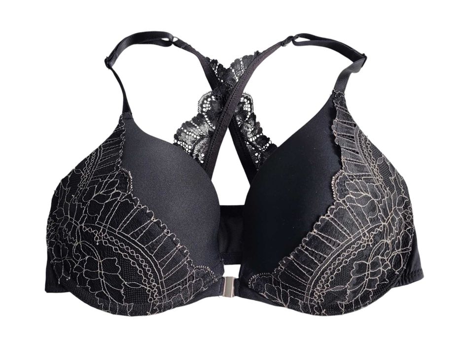 Czarny stanik biustonosz 70D Hunkemöller bielizna damska