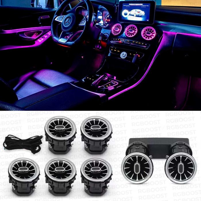 Подсветка Дефлекторы Твиттеры 4D Динамики Burmester Mercedes W205/X253