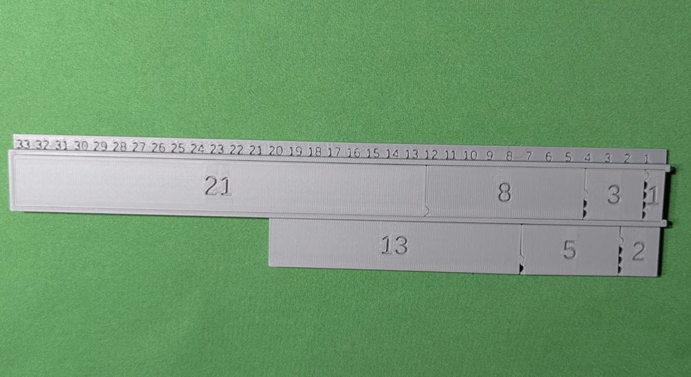 Peças para Zeckendorf / Fibonacci