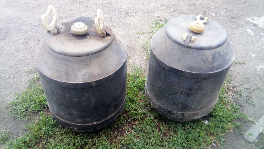 Канистра разная бочка емкость бидон с ручками металл-пластик