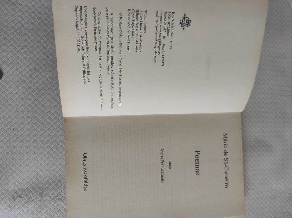 Mário de Sá Carneiro poemas
