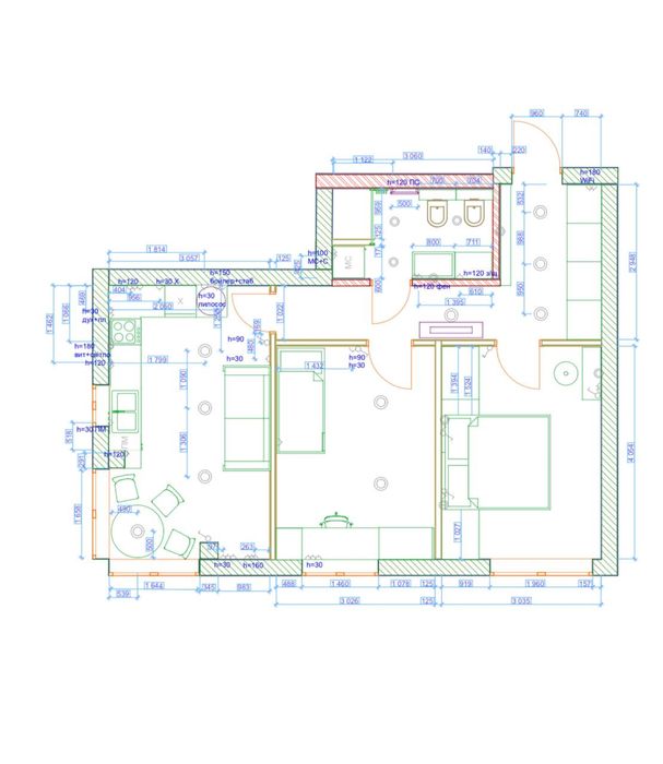 Крута двокімнатна квартира з частковим ремонтом. Ірпінь.