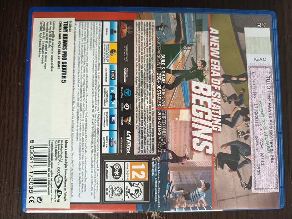 Tony Hawk's Pro Skater 5 PS4