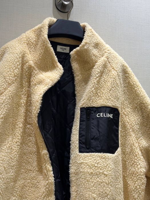 Celine Teddy Fleece Jacket / Куртка-тедді бежева