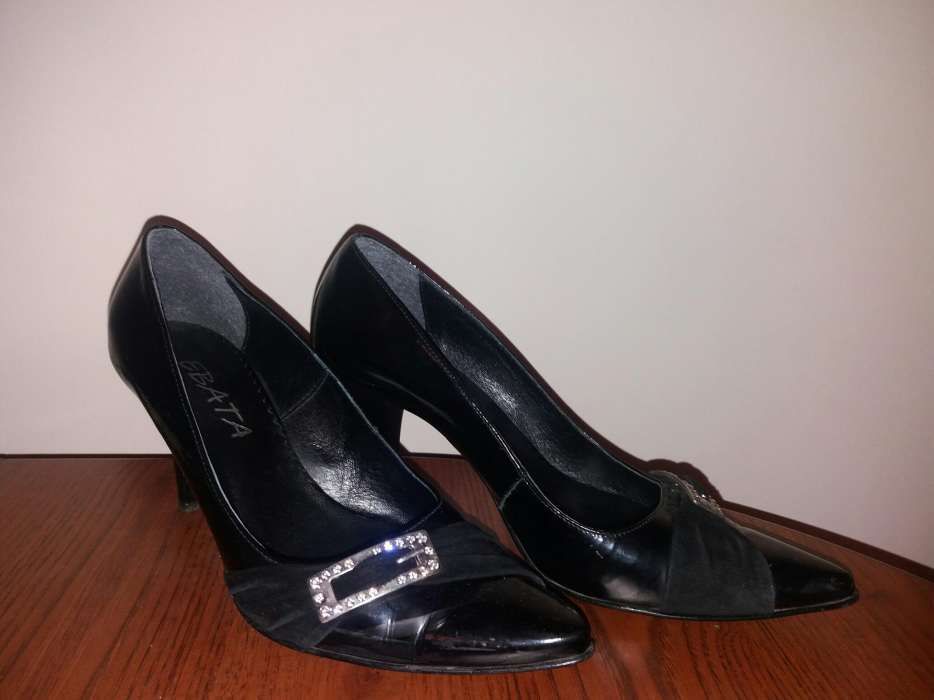 Buty lakierowane SKÓRZANE CZARNE