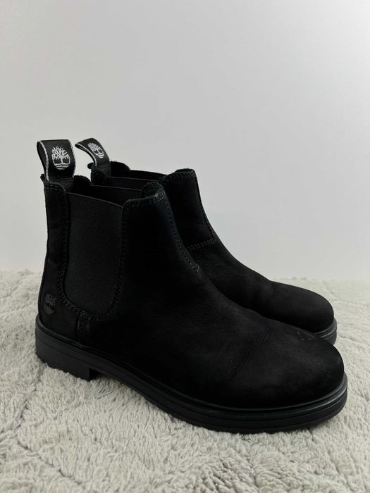 Timberland Hannover Hill Chelsea botki damskie skórzane czarne 37,5