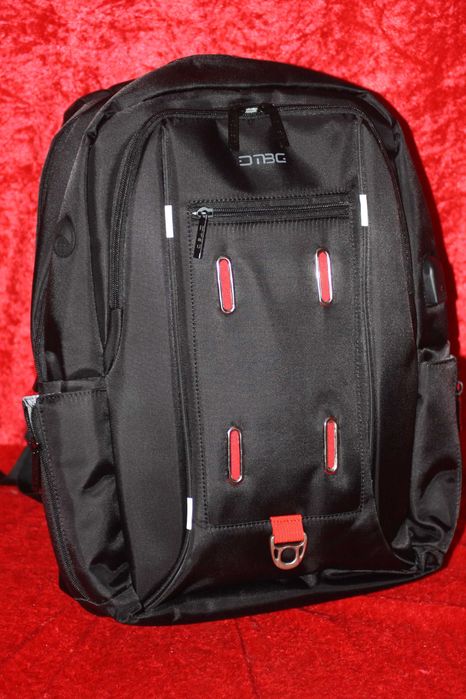 Mochila para computador portátil, impermeável, unissexo, com porta USB