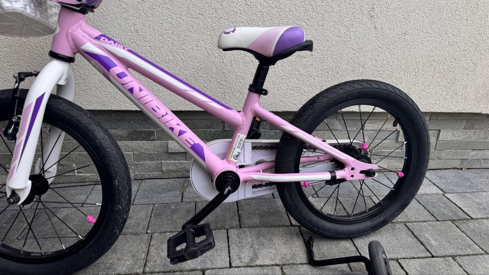 Gwarancja! Super stan! Unibike 16” dla dziewczynki ok.2-4 lat
