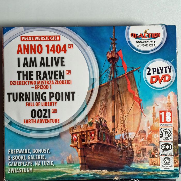 cd-action (224) anno 1404 pl + i am alive + the raven pl